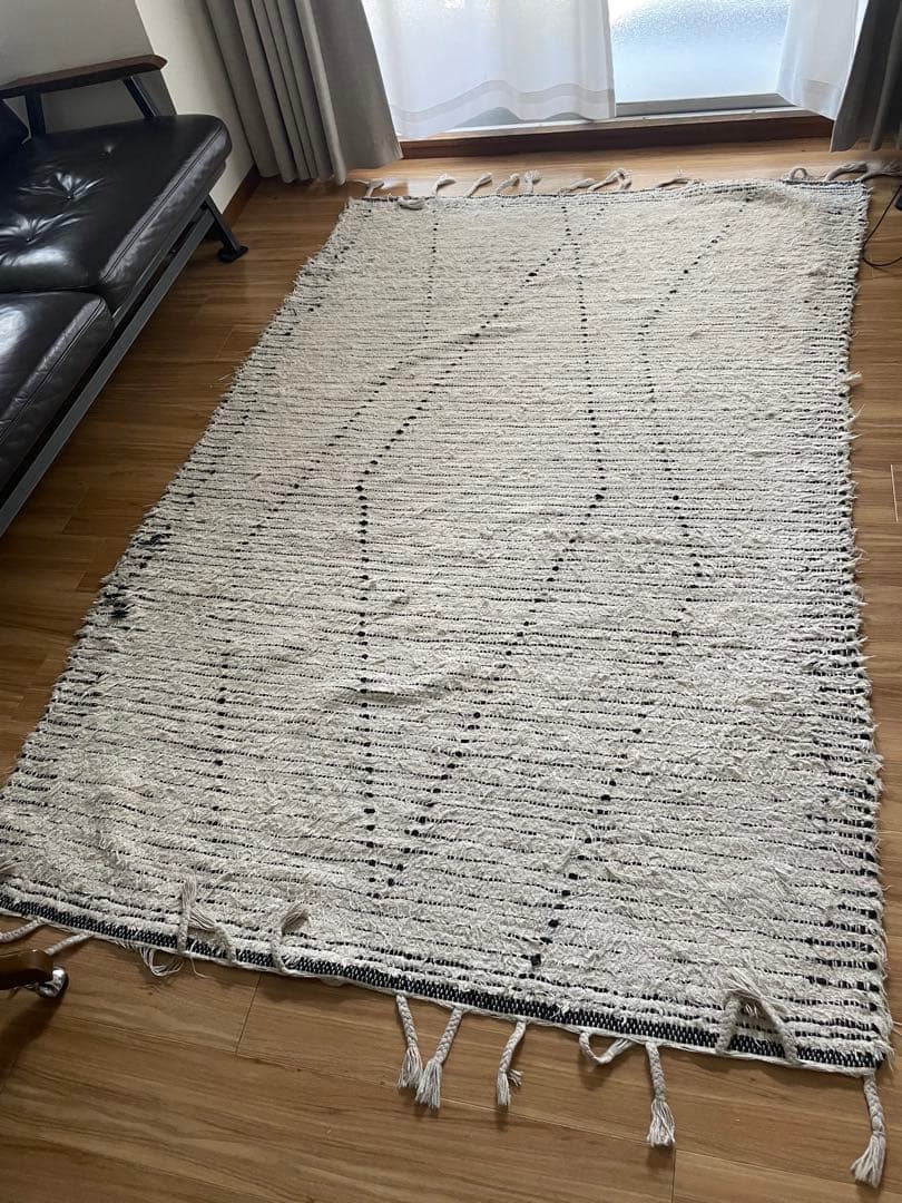 Acme furniture journal ラグ　フリンジ　220x140