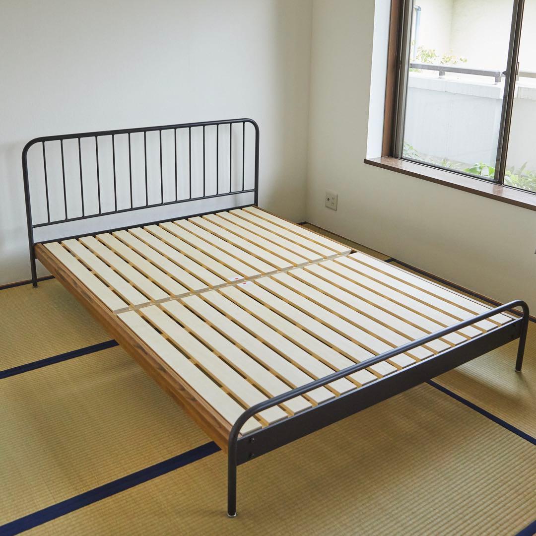 ブラック　ジャーナルスタンダードファニチャー サンクベッド　ダブル