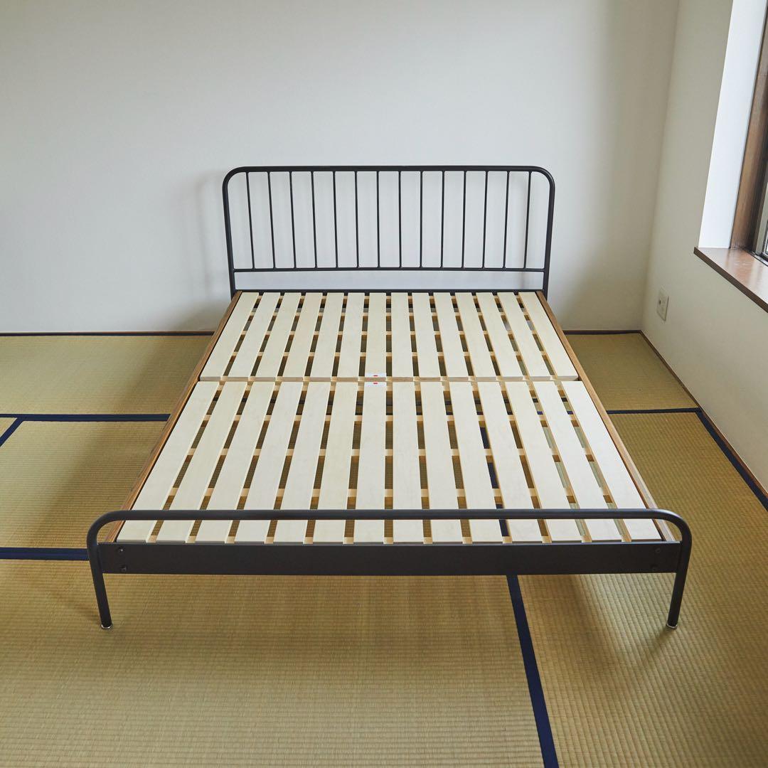 ブラック　ジャーナルスタンダードファニチャー サンクベッド　ダブル