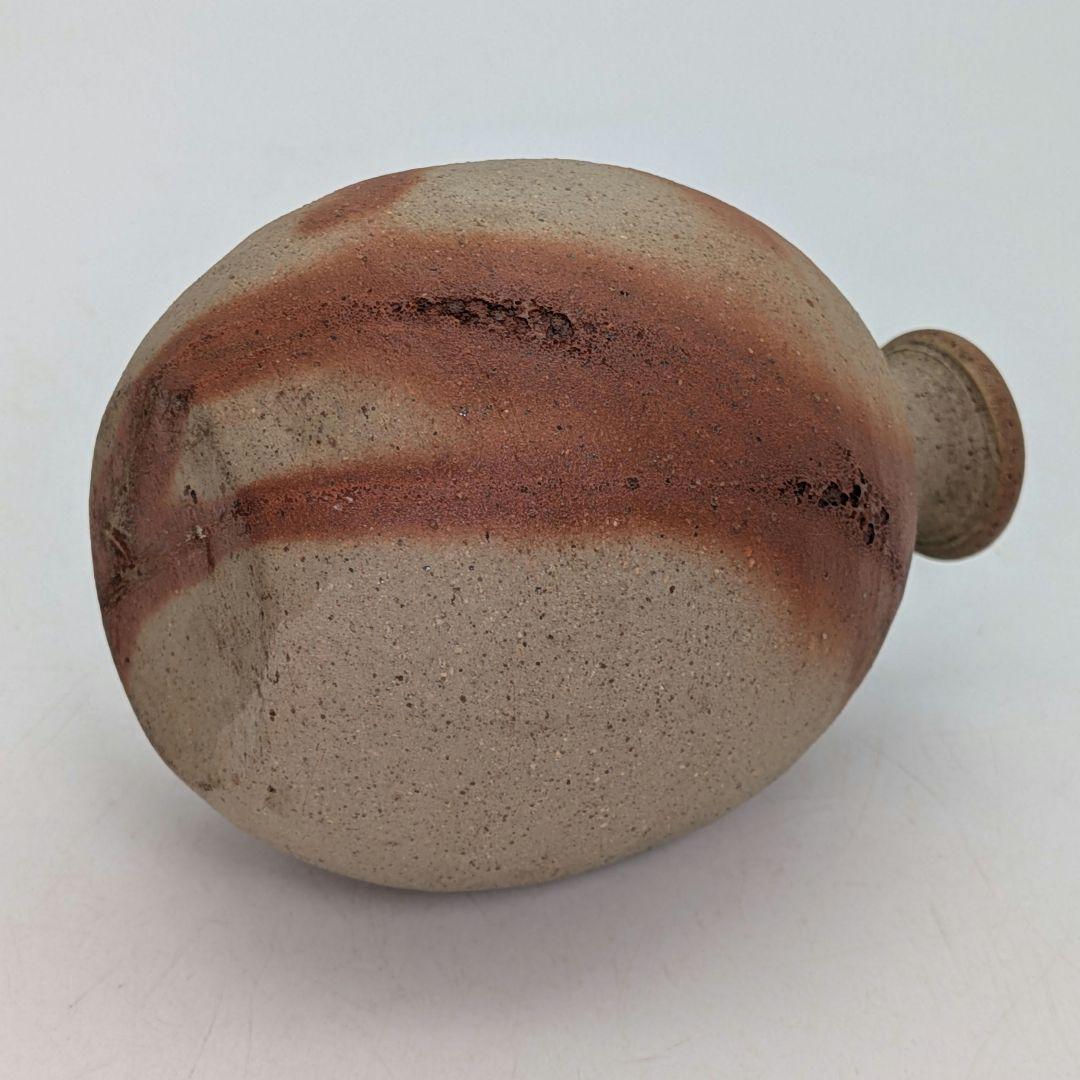 岡山県重要無形文化財 浦上善次 備前焼 緋襷徳利 共箱共布栞 とっくり 酒器