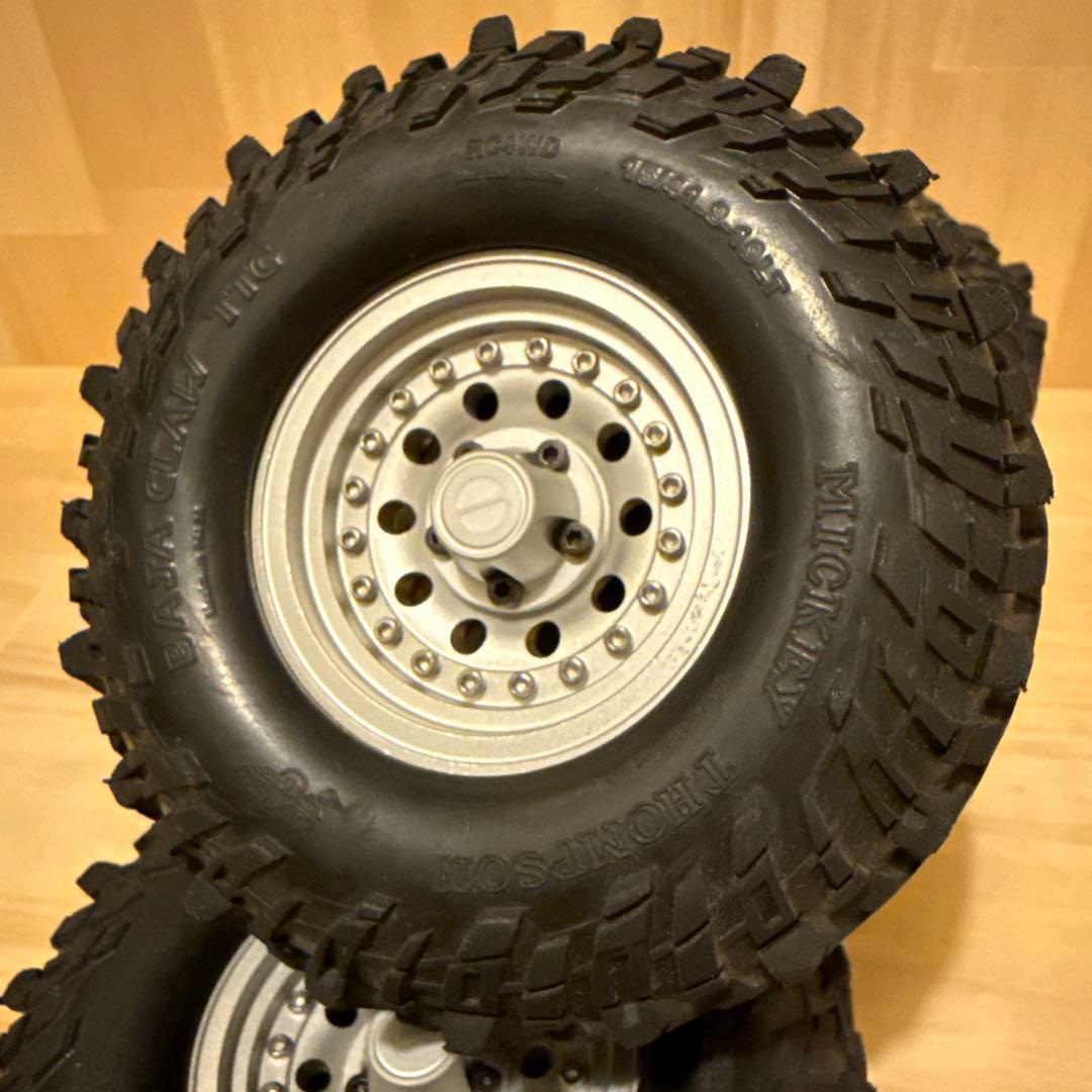 RC4WD 1.9インチ タイヤ & 金属製ビードロックホイール セット
