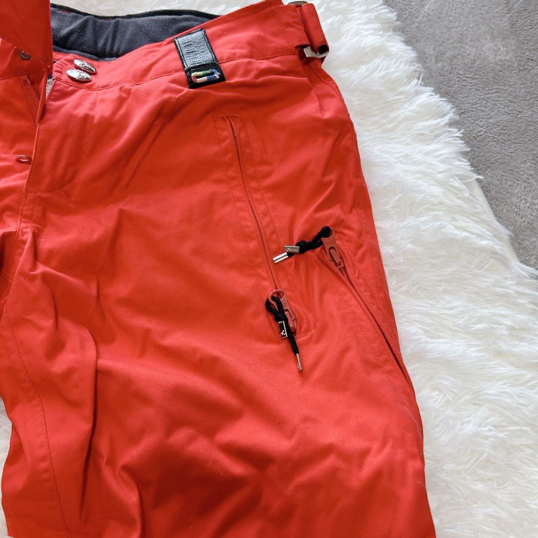 ホールデン スノーボードウェア 上下セットS フレアパンツ 黒 赤 ブーツカット