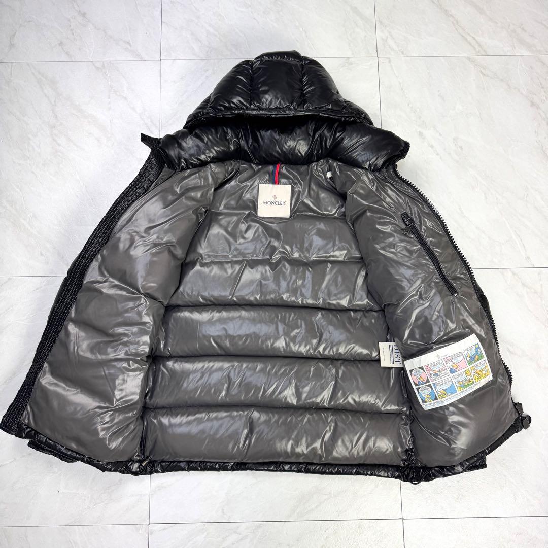 極美品 モンクレール MAYA マヤ ダウンジャケット　フード ブラック 0