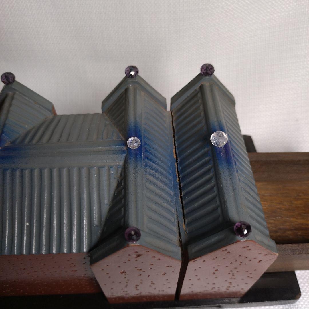 慶應義塾大学校舎モチーフ 卒業記念 オルゴール音確認品 年代物 木製 昭和レトロ