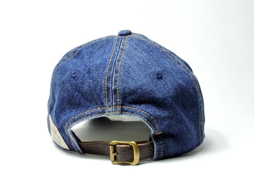 新品【ポロ カントリー】90年代復刻・刺繍デニムベースボールキャップ・本藍染め