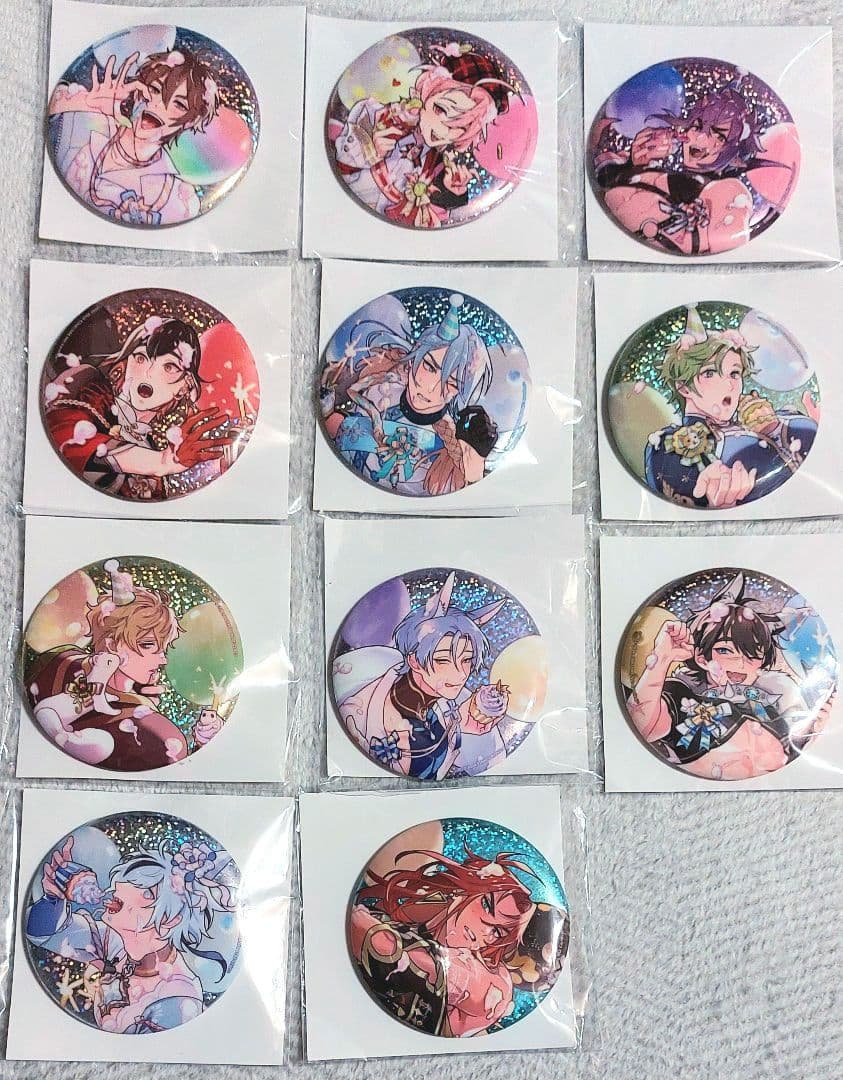 Nu:カーニバル 誕生日 缶バッジセットコンプリート 全種類セット11点