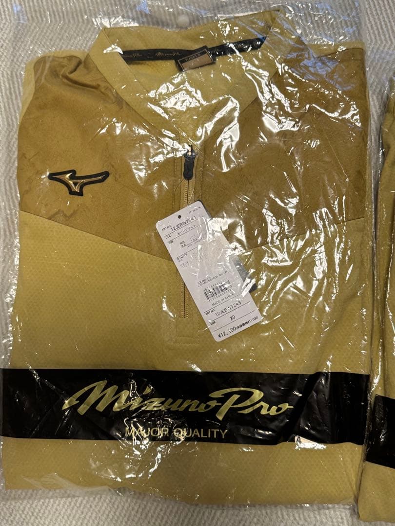 【ストレッチ／防風／ミズノプロ】テックシールドジャケット(ハーフZIP)