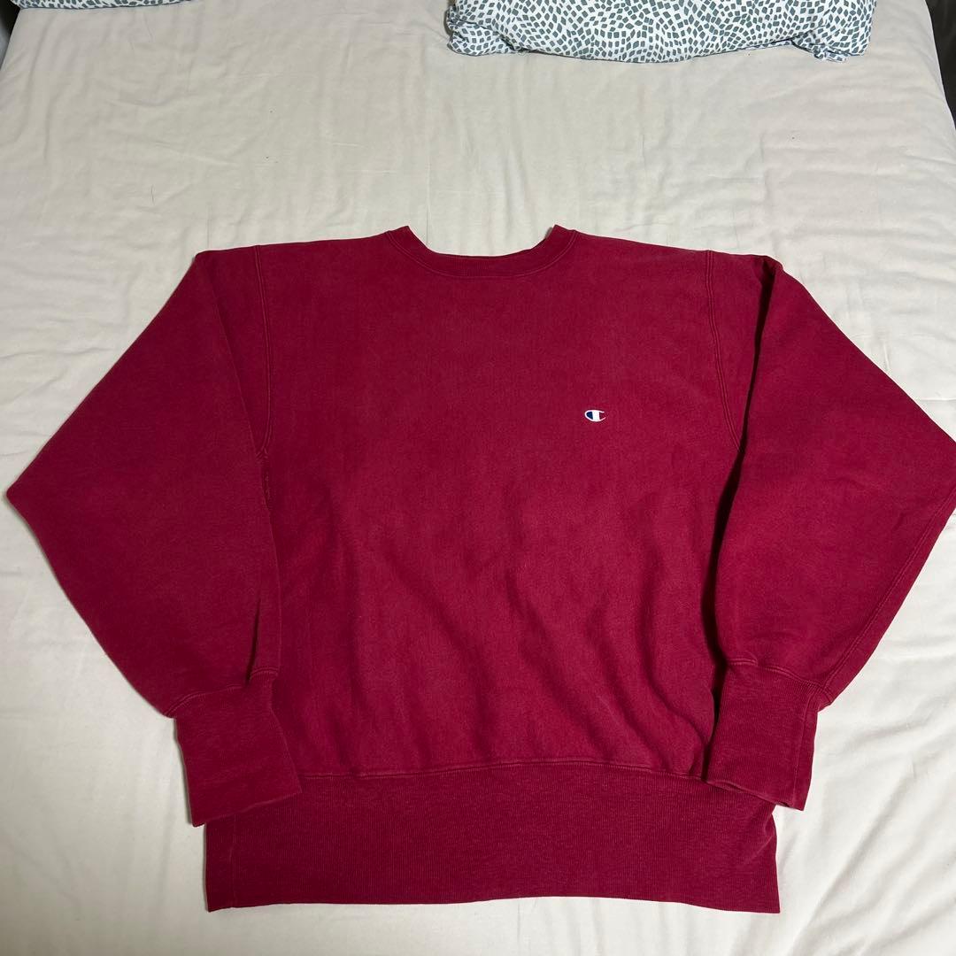 希少カラー 90s Champion リバースウィーブ 目付き USA製 L