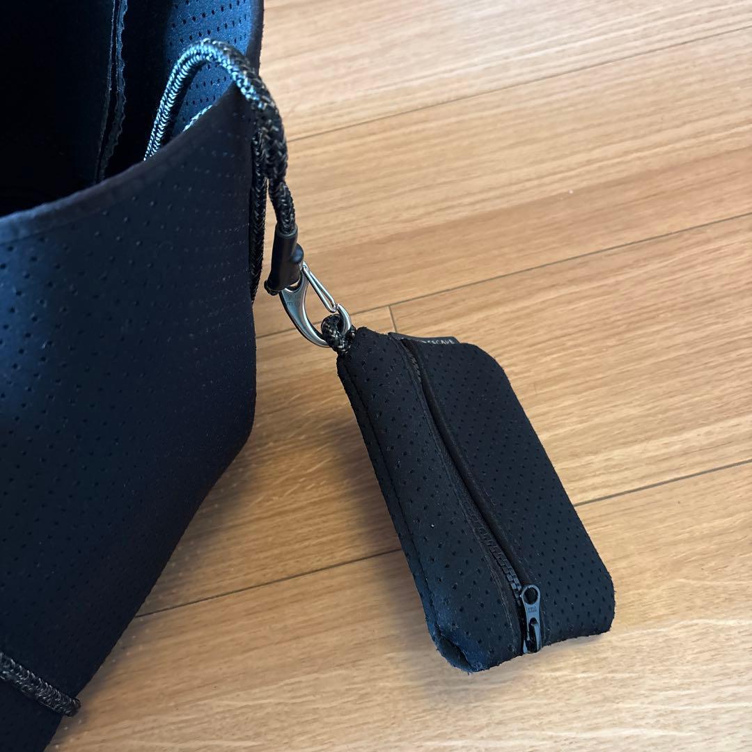 メッシュデザイン トートバッグ 黒 STATE OF ESCAPE