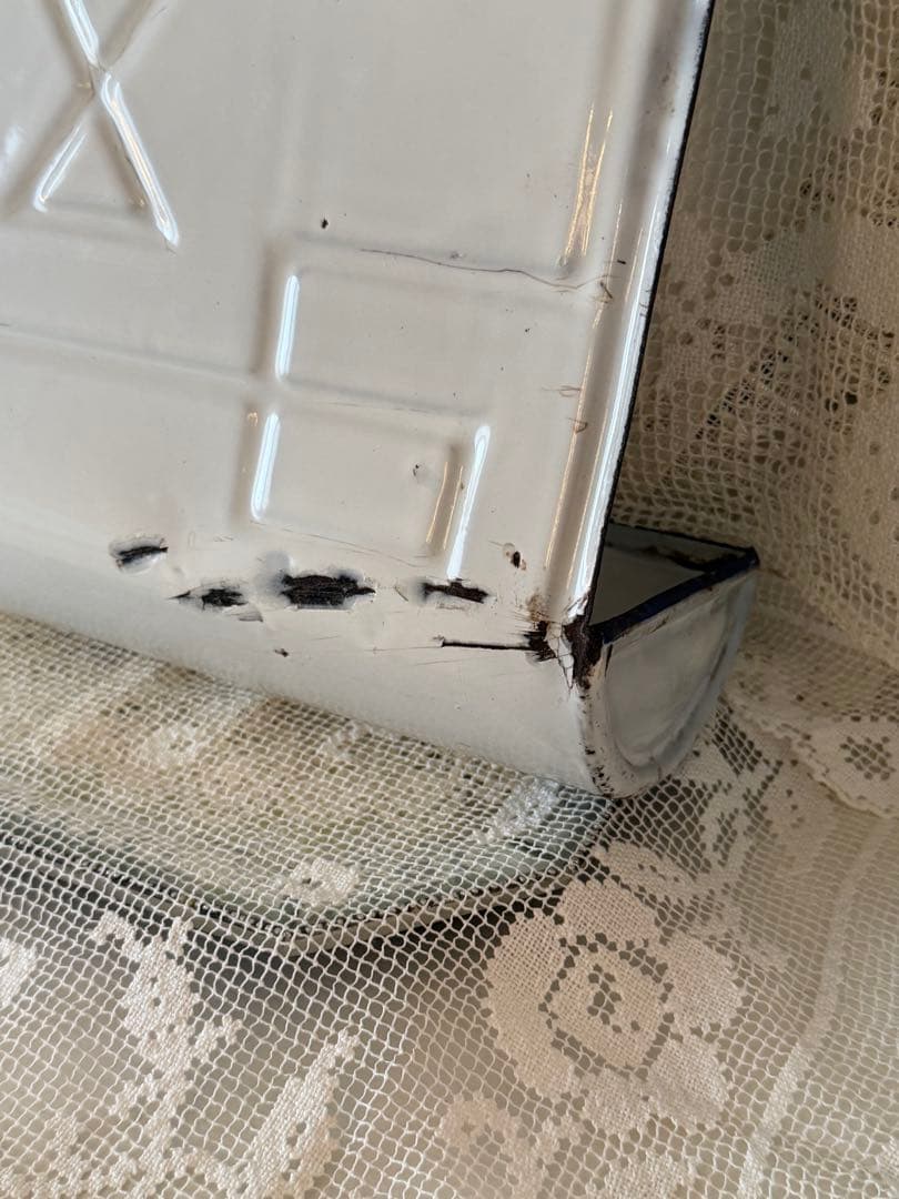 フランス　アンティーク　JAPYホーロー　 レードルラック　薔薇とパンジー