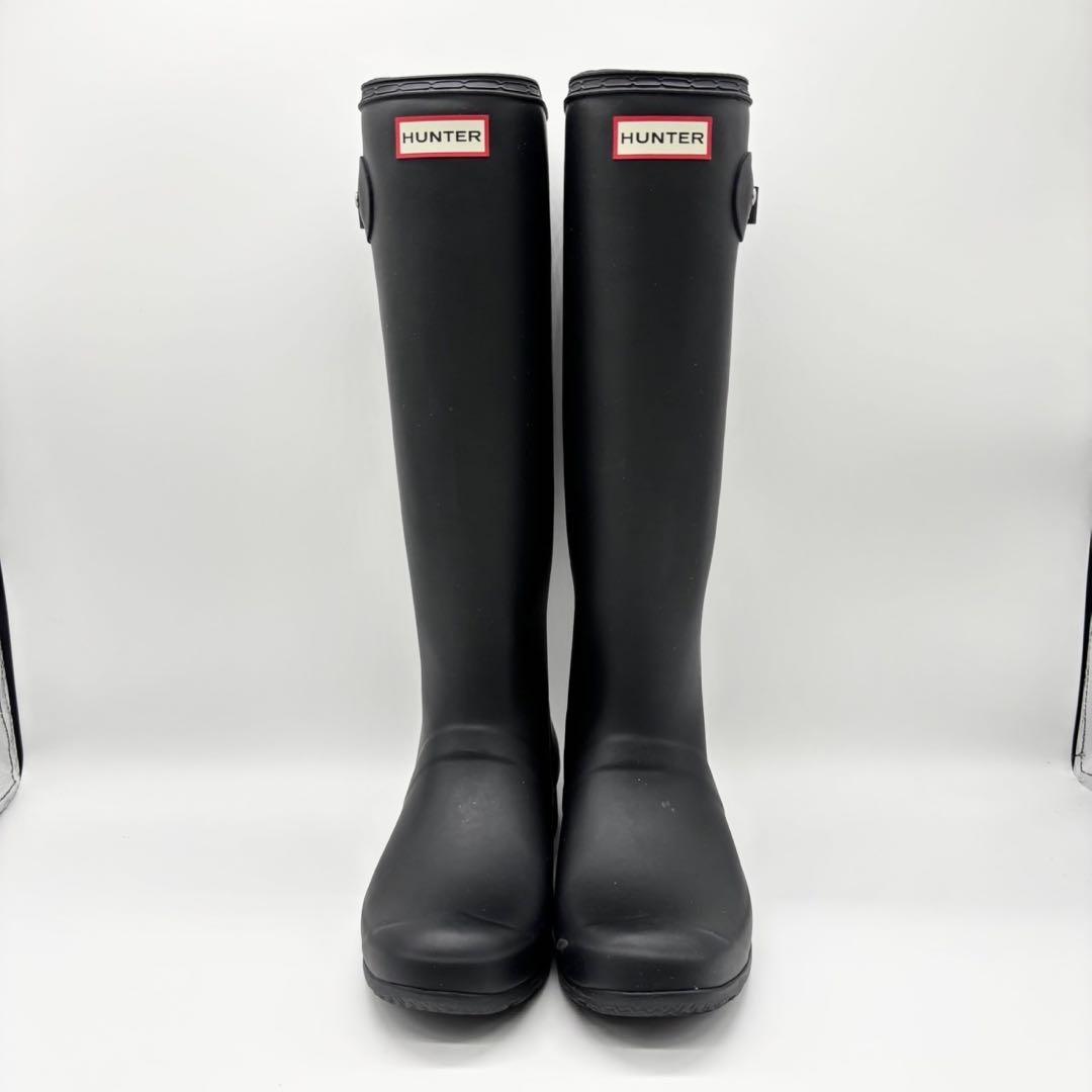 極美品 25.0cm HUNTER ハンター レインブーツ 長靴