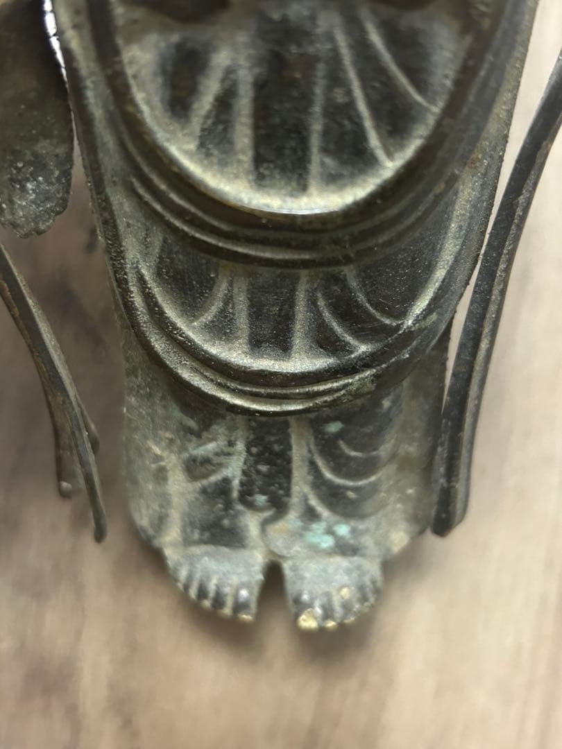銅観音菩薩立像 仏像 観音像 古銅 骨董品 古美術品