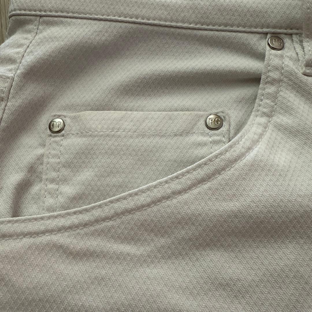 パーリーゲイツ　パンツ　4 M〜L相当　白　ホワイト　ストレッチ素材　ゴルフ
