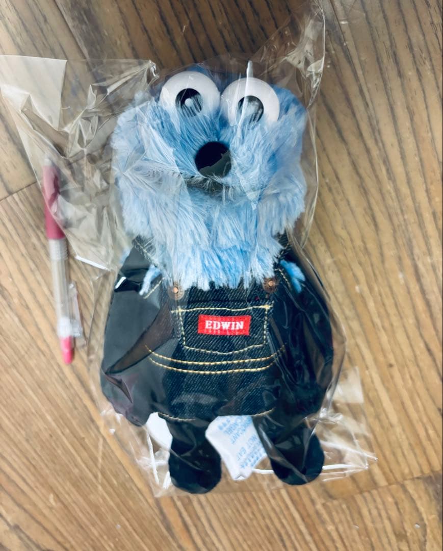 パペットスンスン EDWIN ぬいぐるみ　エドウィン　チョコレイト　刺繍