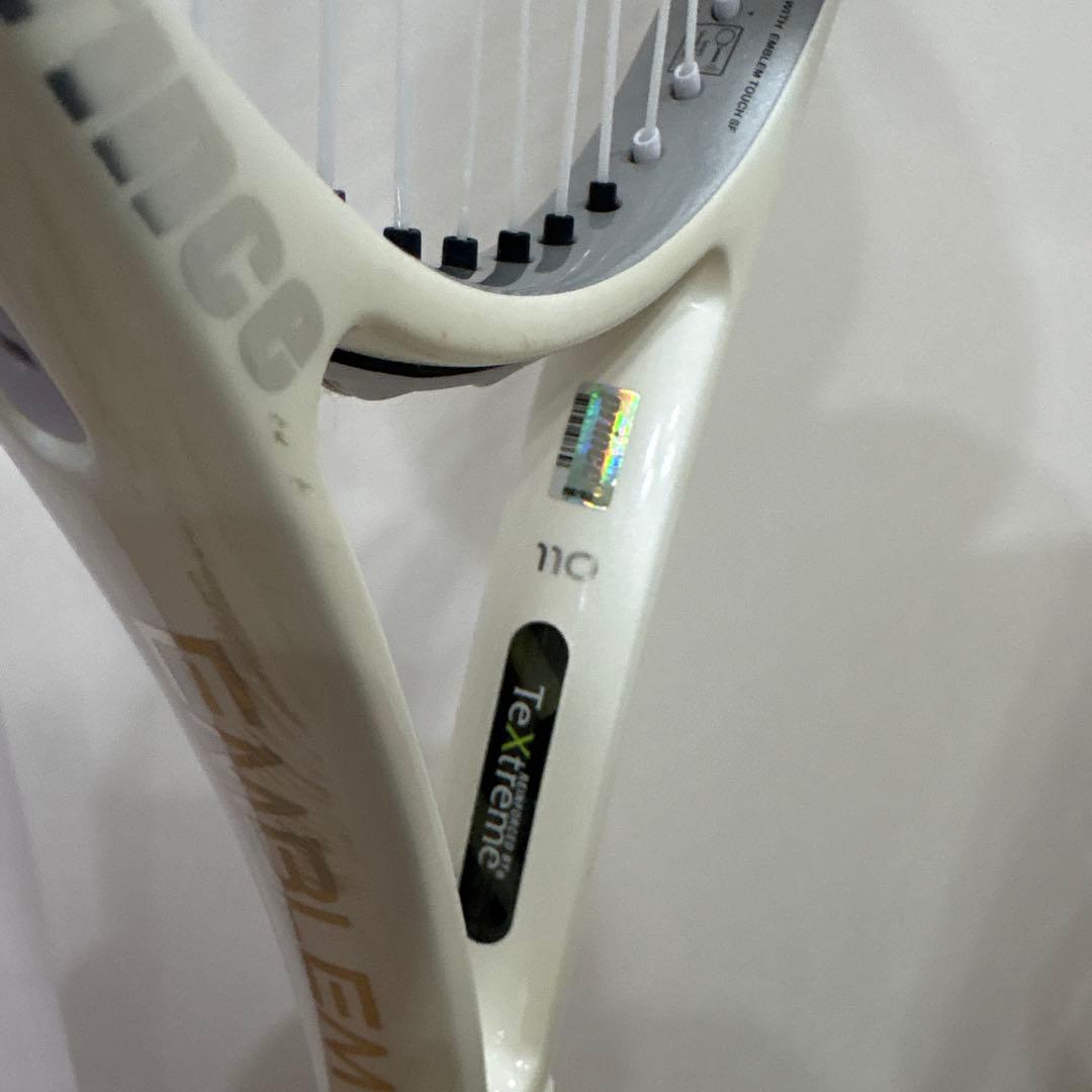 テニスラケット プリンス　エンブレム110 ホワイト ケース付き