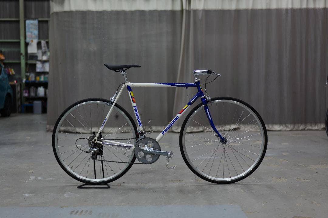 Panasonic クロモリ　フラットバーロードバイク　540mm