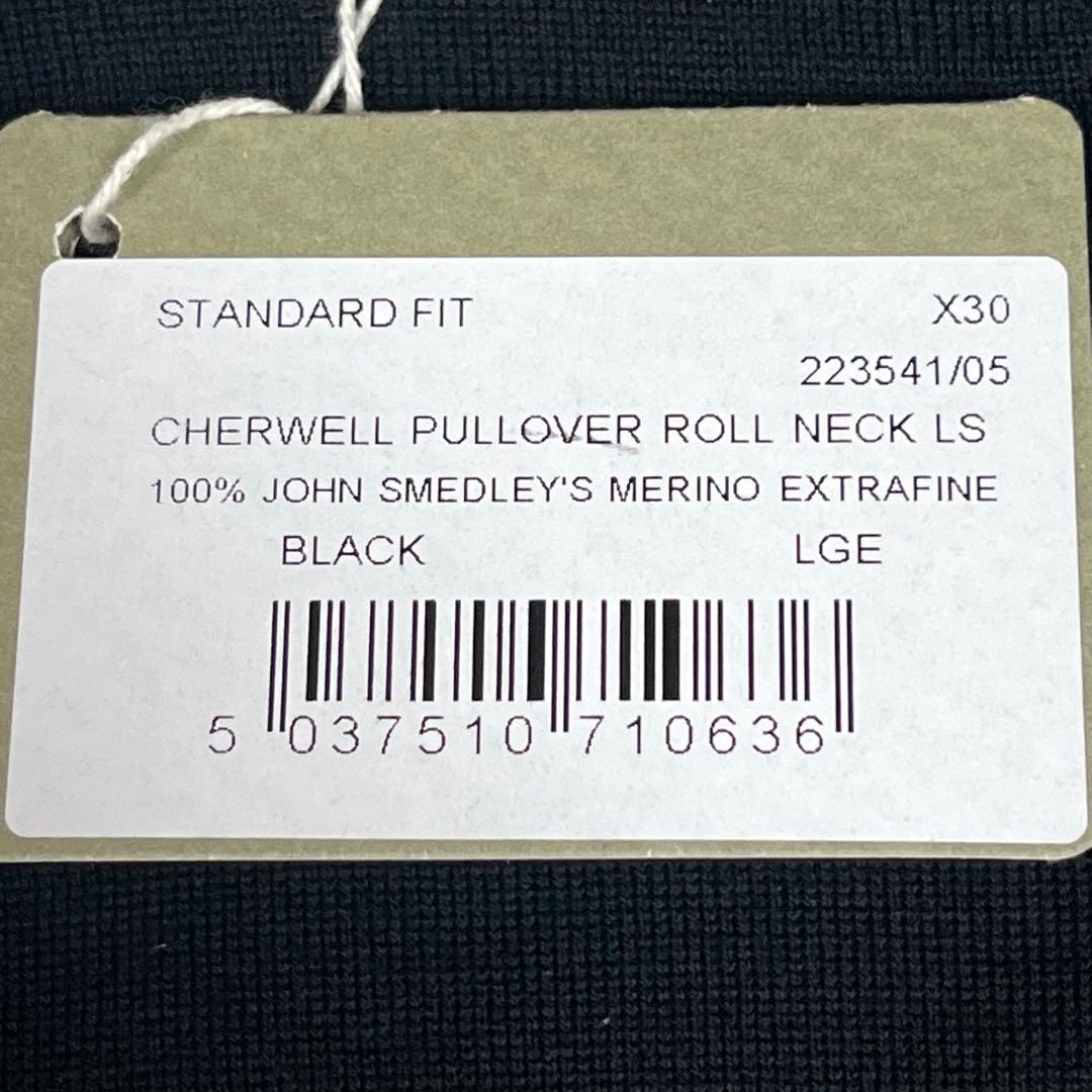 未使用品✨JOHN SMEDLEY タートルネックニット ブラック Lサイズ