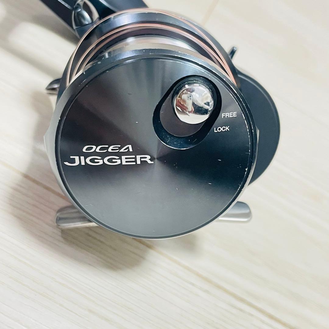 オシアジガー Ｆカスタム 1501HG 左巻き 両軸リール 2号 PEライン付き