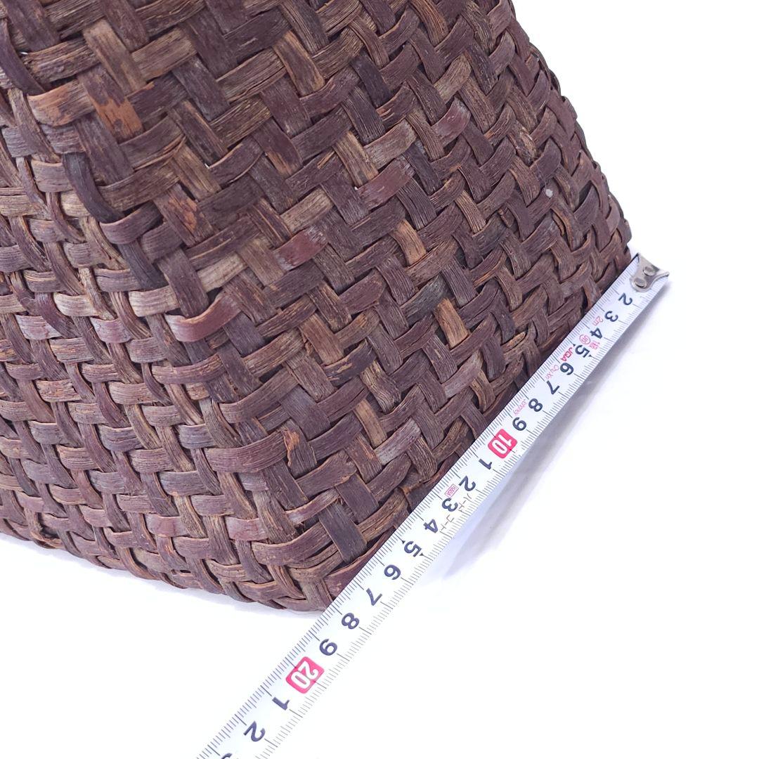 山葡萄 かごバッグ 籠 トートバッグ 編み込み ヴィンテージ　内袋無し