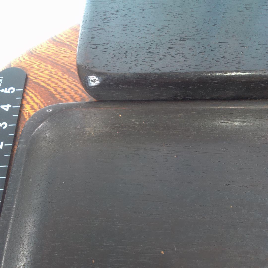 骨董６ 中国？木製円形茶道具 蓋付き 約10cm