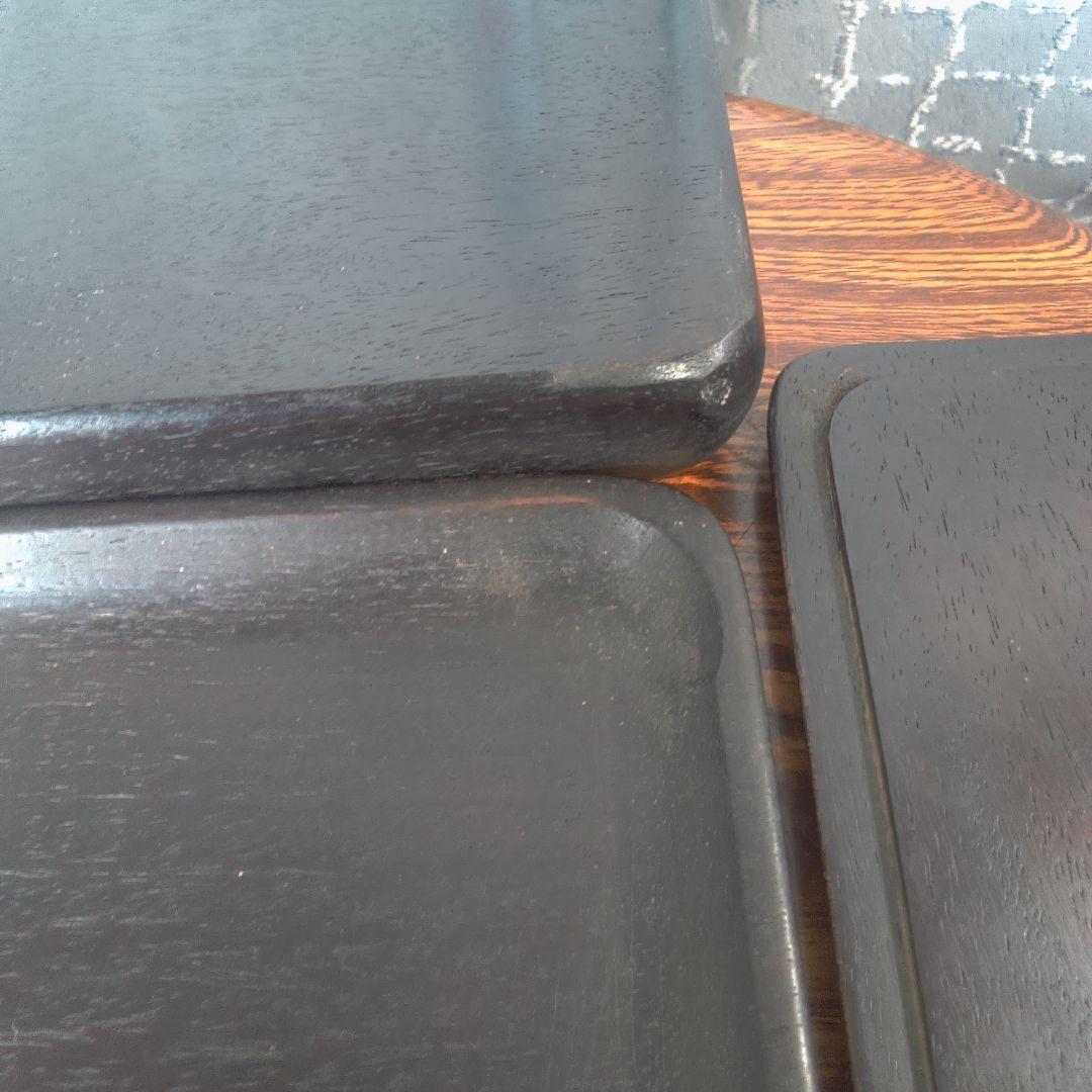 骨董６ 中国？木製円形茶道具 蓋付き 約10cm