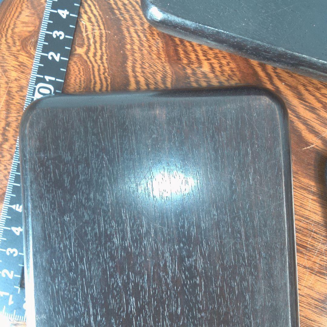 骨董６ 中国？木製円形茶道具 蓋付き 約10cm