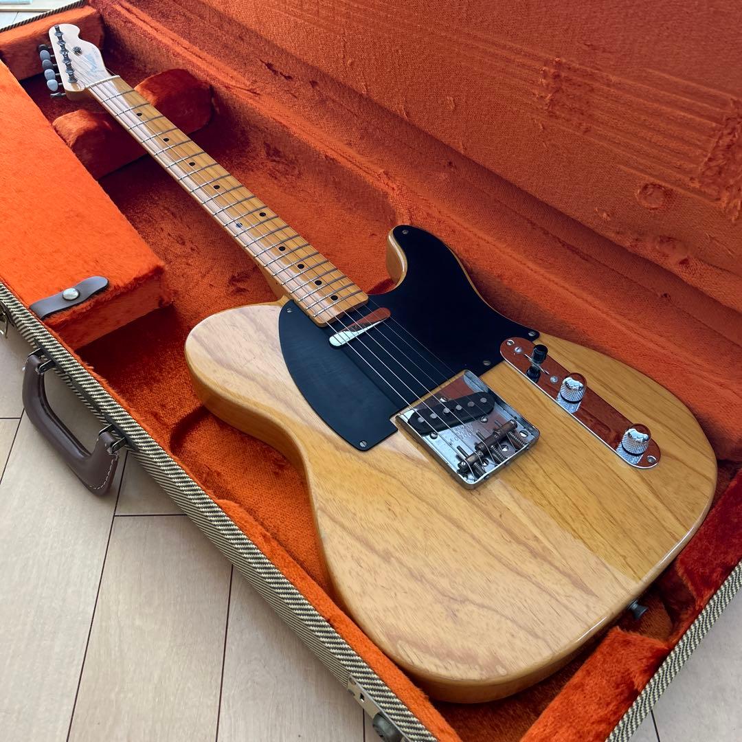 日本製 Fender 52テレキャスター マイナスビス G&Gツイードケース付