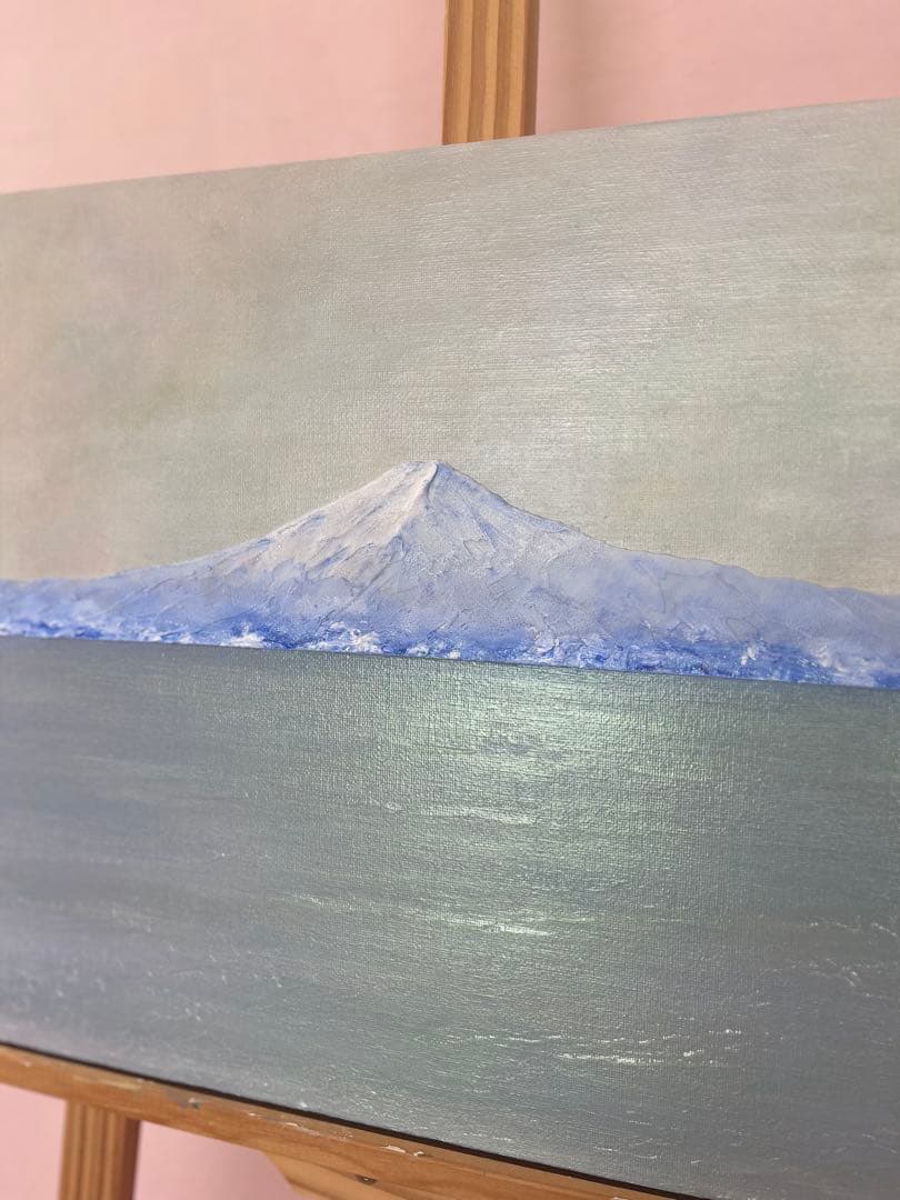 富士山　富士山の絵画 mt.fuji 風景画 ホログラム パール アート 絵