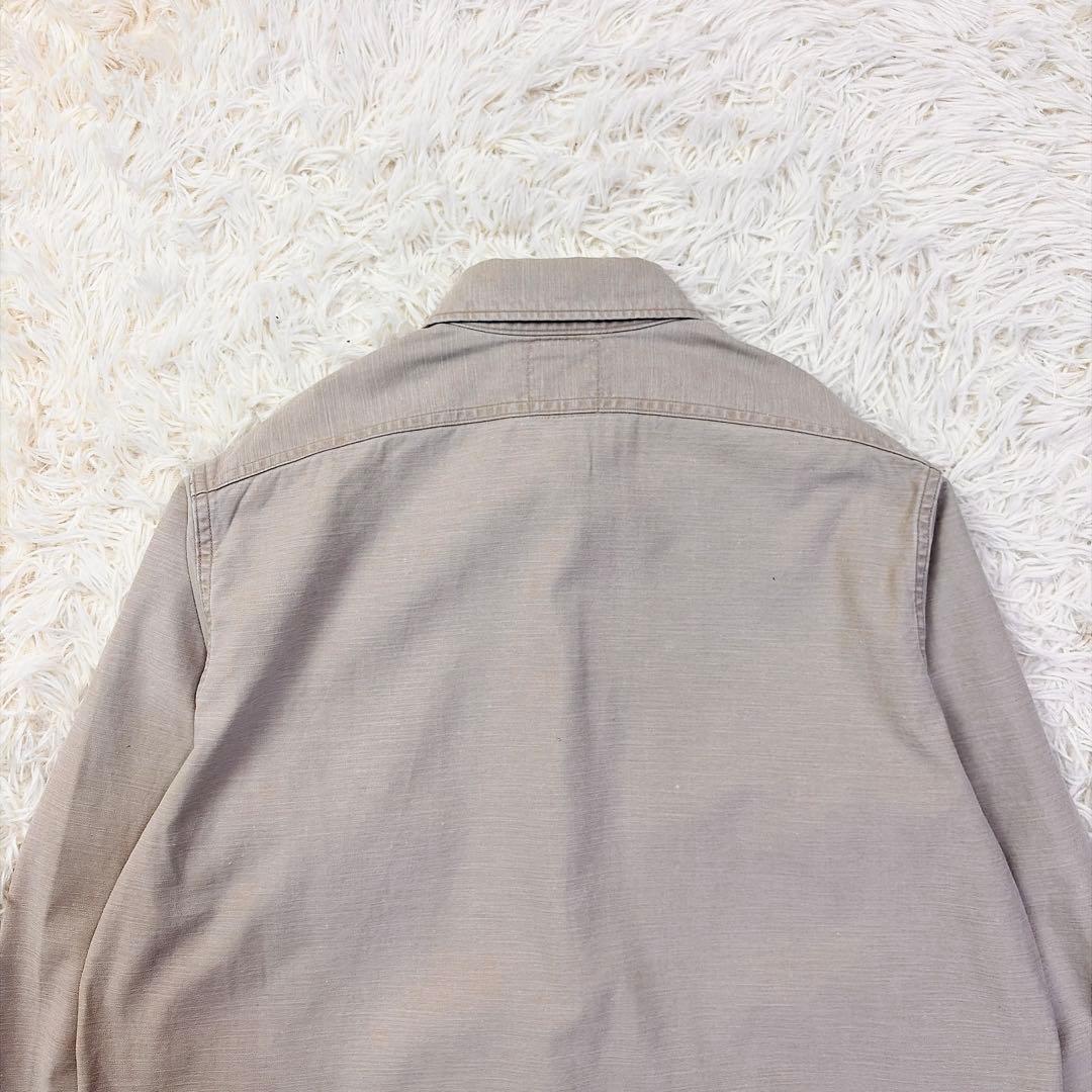 マディソンブルー　コットン　ハンプトンシャツ　ロゴ刺繍　ロゴボタン