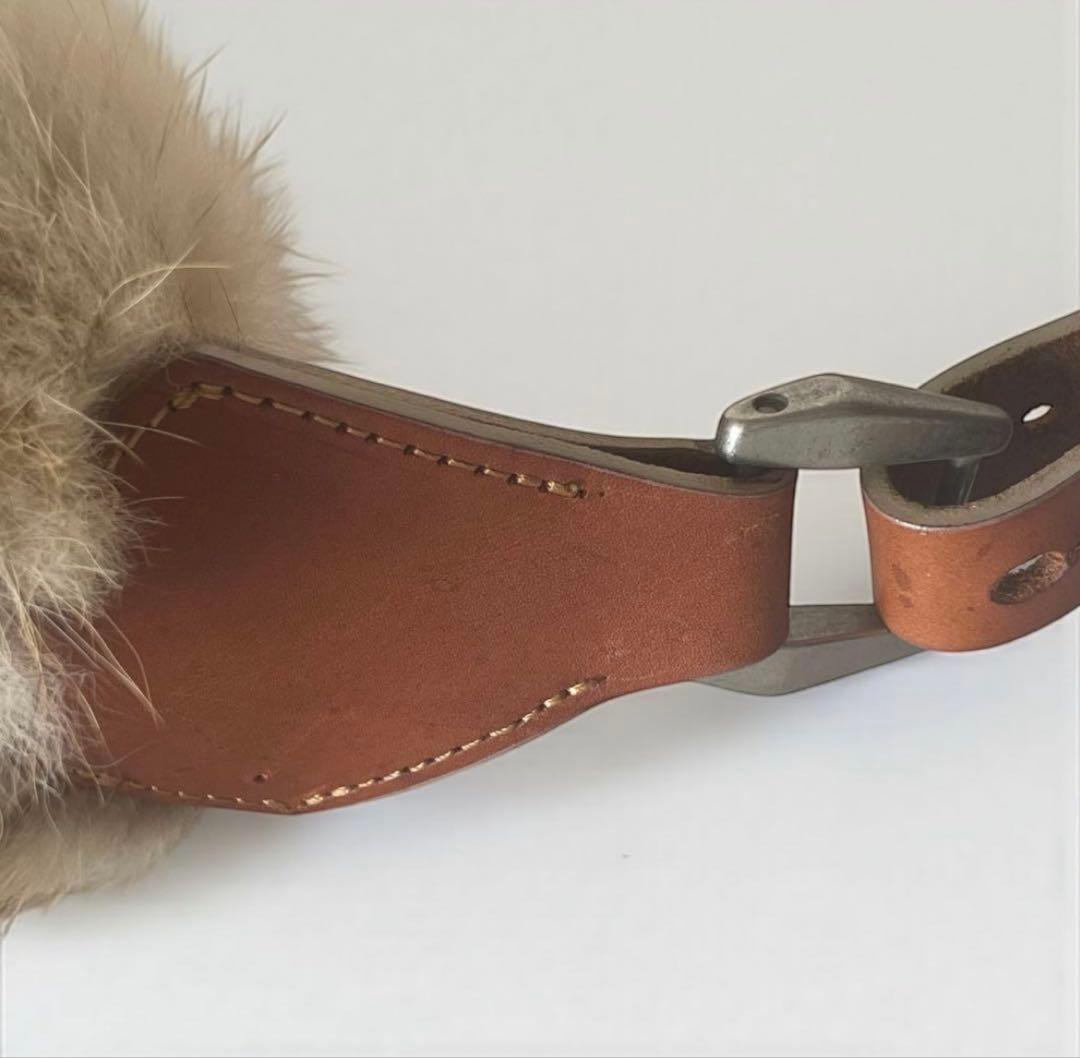 極美品★イサムカタヤマ バックラッシュ ショルダーバッグ バナナ 毛皮 本革