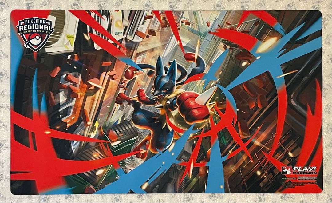 希少 メガルカリオ リージョナル プレイマット ポケモンカード 公式品