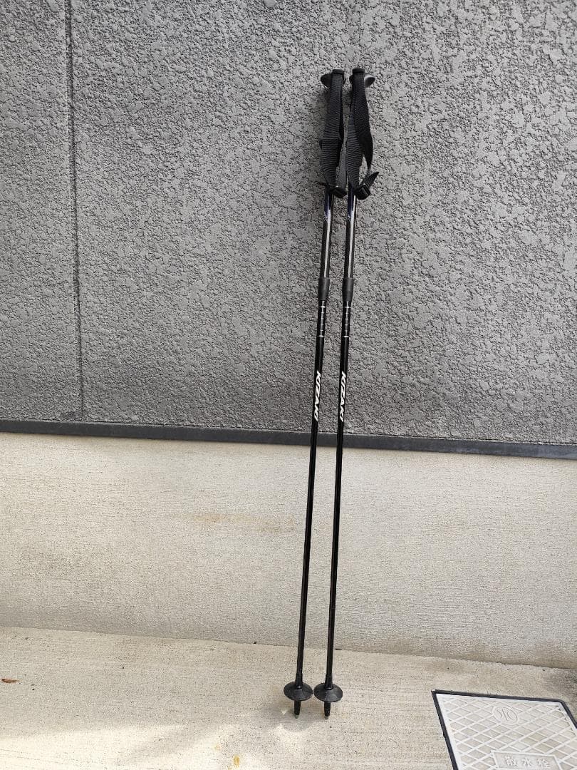 KIZAKI（キザキ）　カーボンスキー ストック 105-125cm