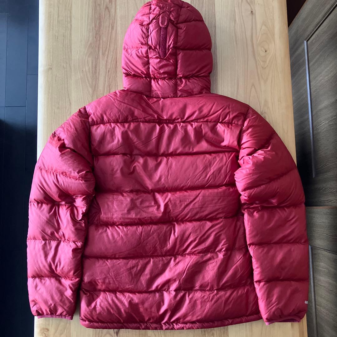 mont-bell フード付きダウンジャケット800FP レッド