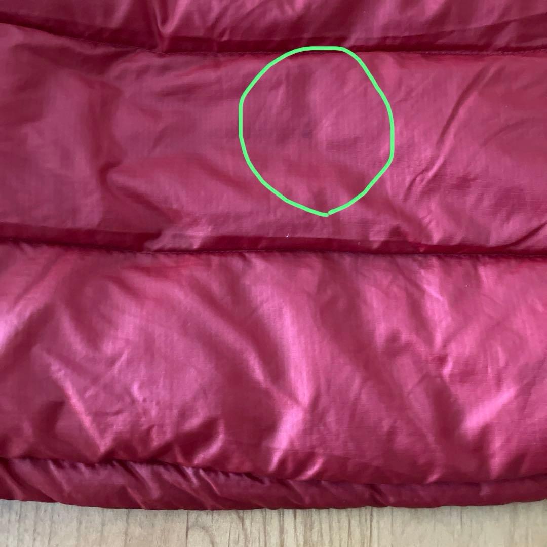 mont-bell フード付きダウンジャケット800FP レッド