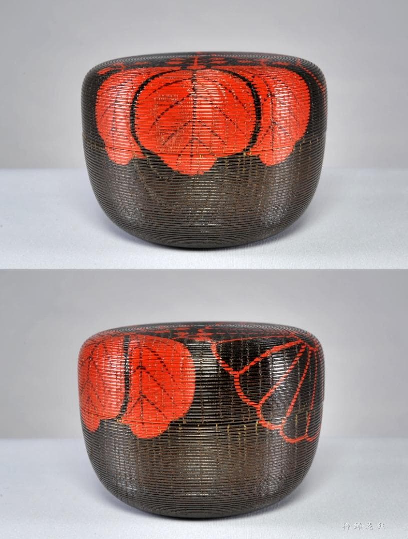 中村宗尹 鵬雲斎好 寿輪棗 写 共箱 茶道具