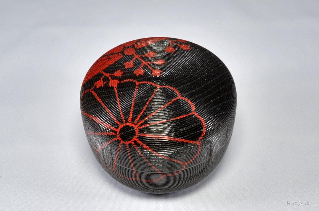 中村宗尹 鵬雲斎好 寿輪棗 写 共箱 茶道具