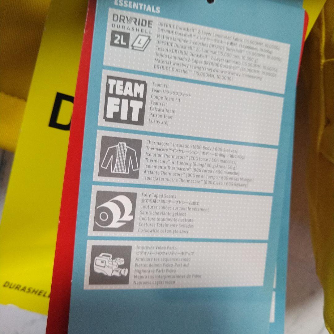 新品タグ付　バートン　TANGO JACKET　スノボ　ウェア　スキー　黄　ＸＳ