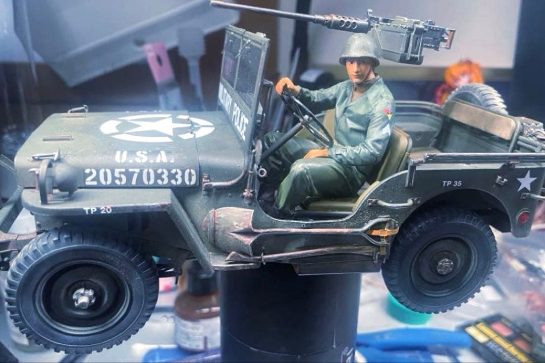 タコム1/16米陸軍 1/4トン 4X4 G503 ユーティリティトラック完成品