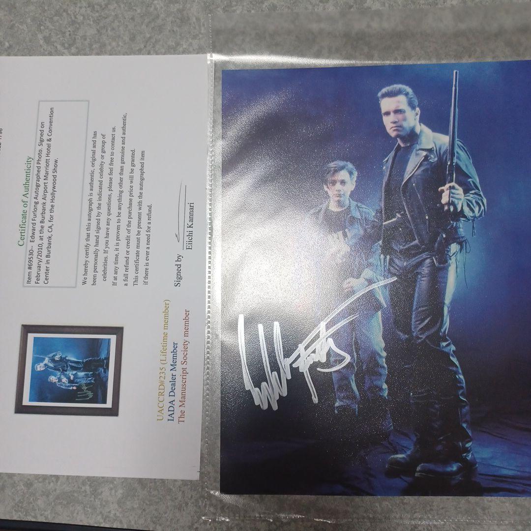 ターミネーター2 エドワードファーロング　直筆サイン入りオートグラフ写真