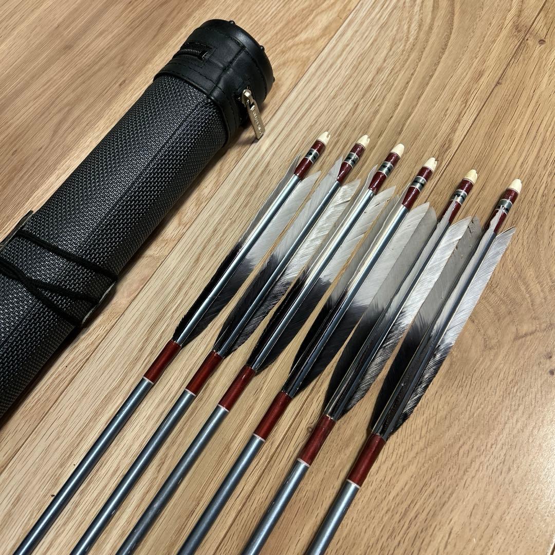 弓道 矢 easton xx75 2015 6本 矢筒セット