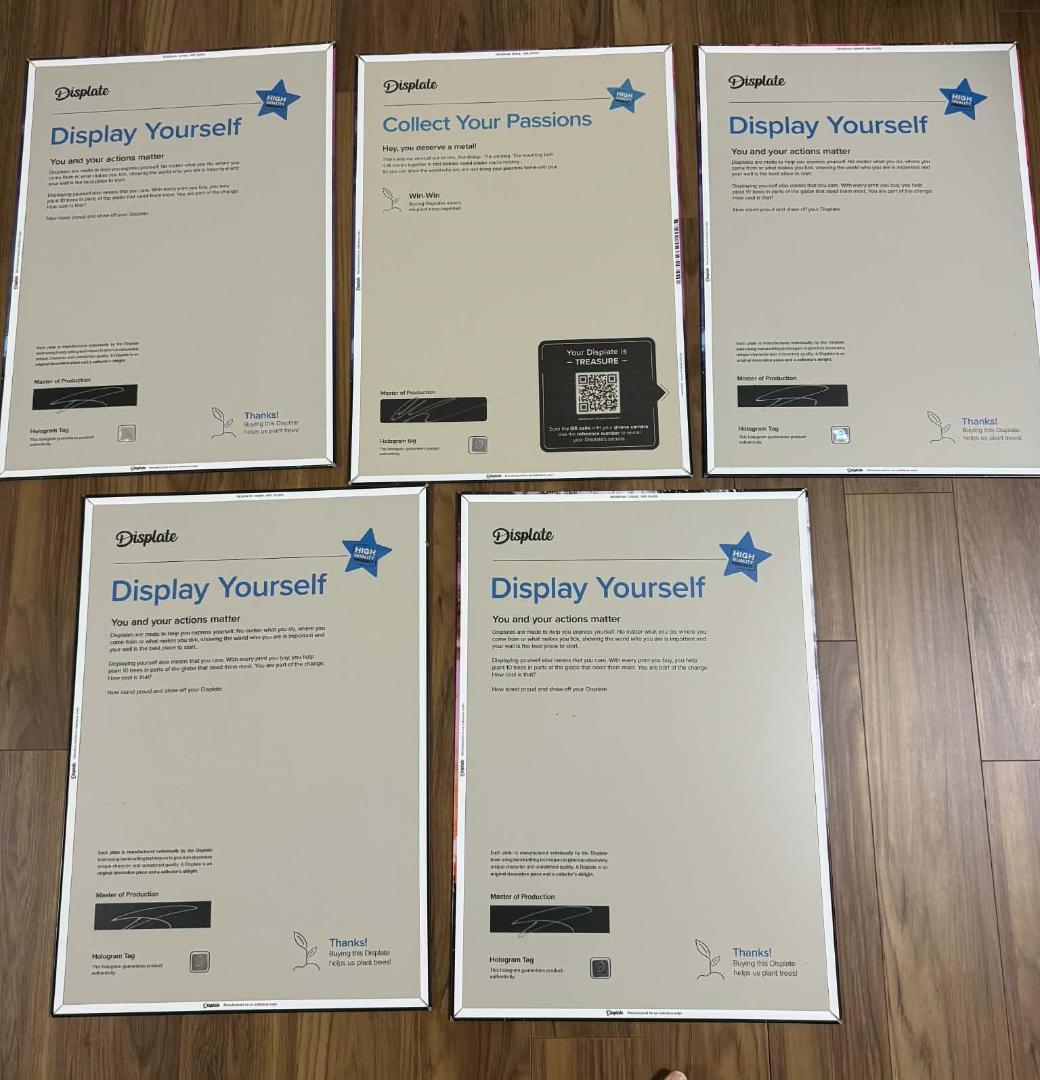 DISPLATE ディスプレート メタルポスター 5枚セット