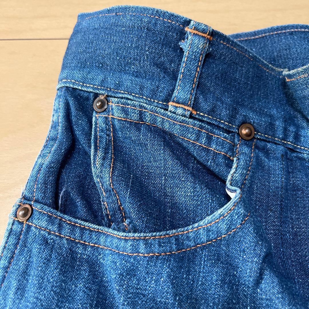 40s〜 kids TEXAN ビンテージ デニムパンツ UFOリベット 縦落ち