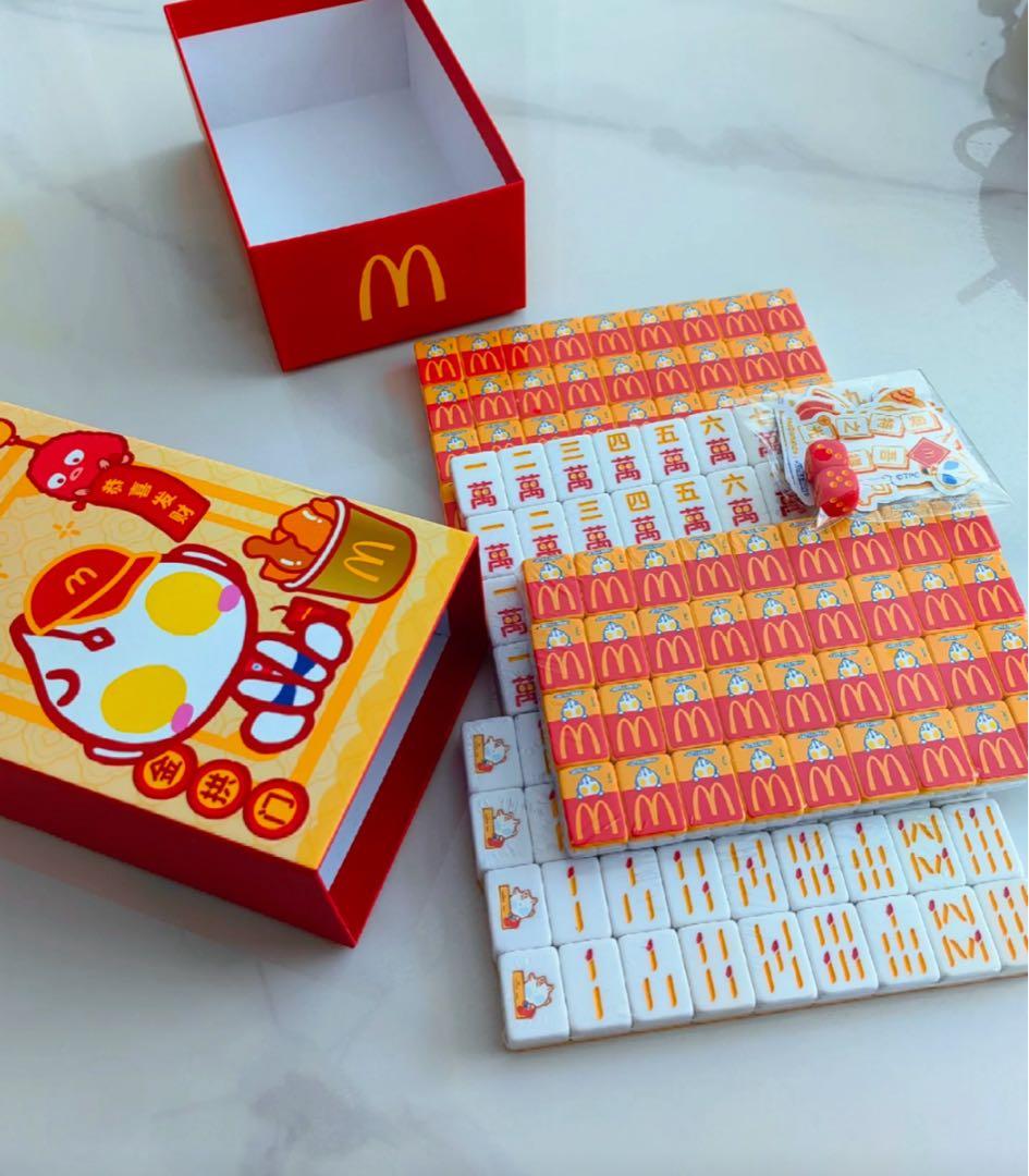 海外限定マクドナルド ミニ麻雀 卓上ゲーム セット