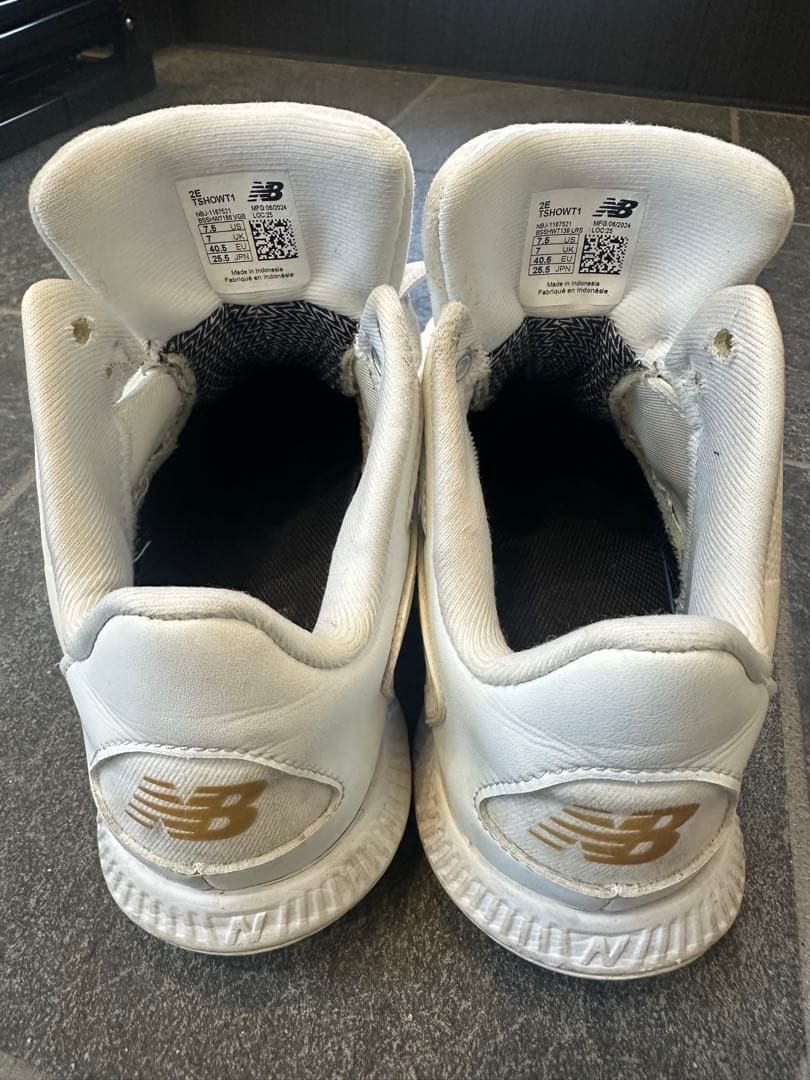 new balance S01 ホワイト シューズ　大谷翔平限定モデル　25.5