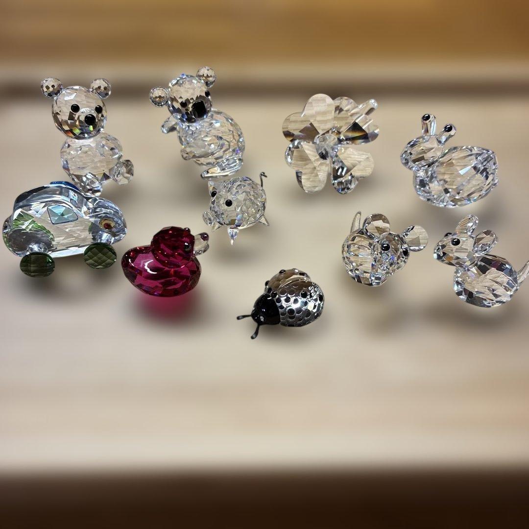 スワロフスキー　　可愛らしい小さな置物　10点