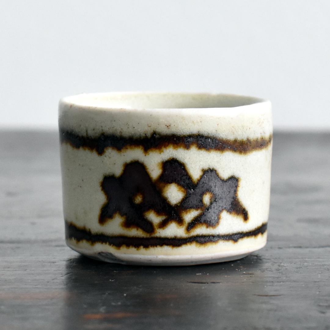 バーナード リーチ リーチポタリー 鉄絵エッグカップ イギリス セントアイヴス