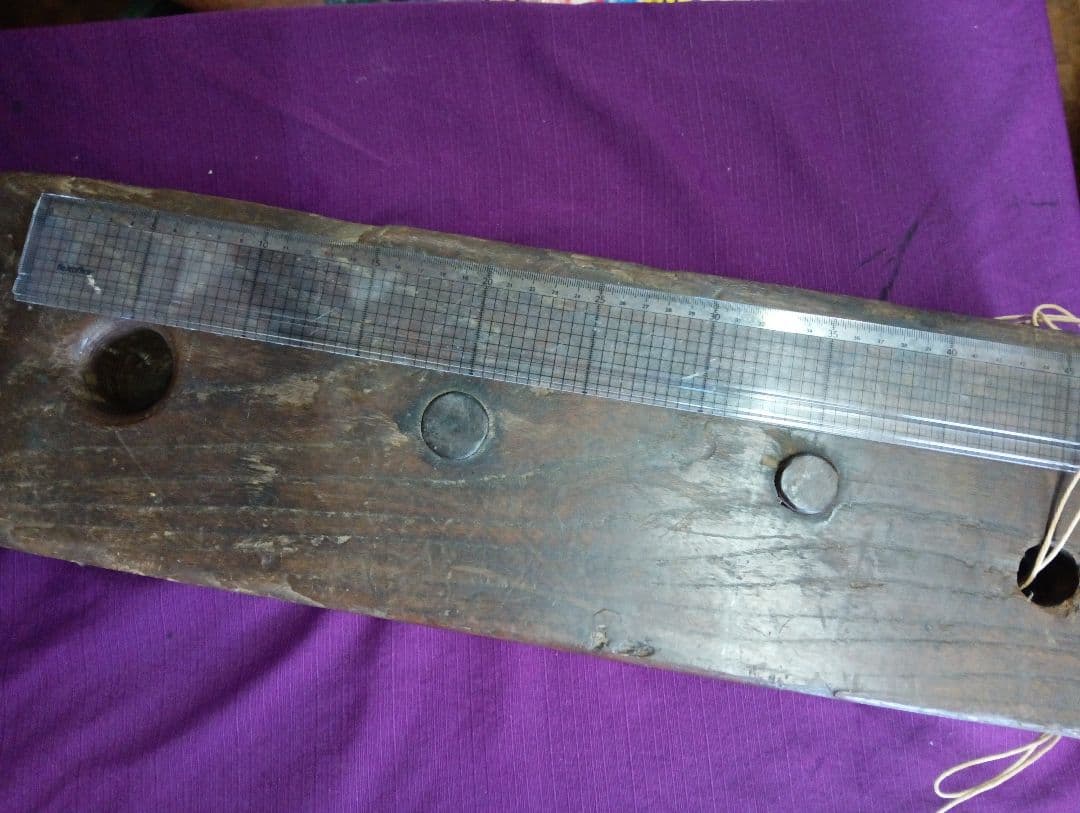 阿波國徳島藩蜂須賀家２５万７千石知行地内旧家蔵出２００〜２５０年前頃欅造井戸滑車