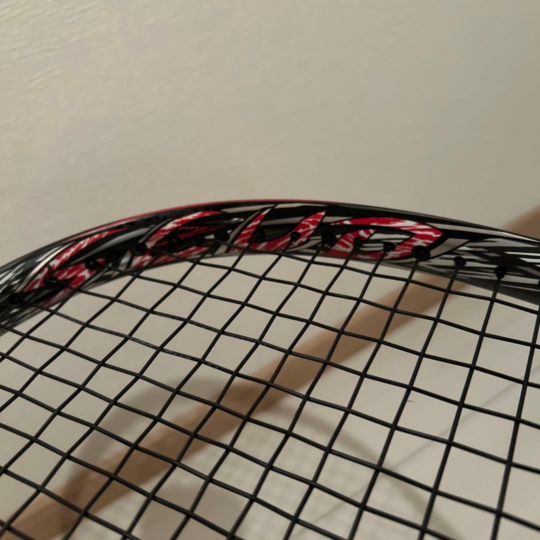 【極美品】ミズノ　スカッドPRO-R 0U 黒/白/赤　ソフトテニスラケット
