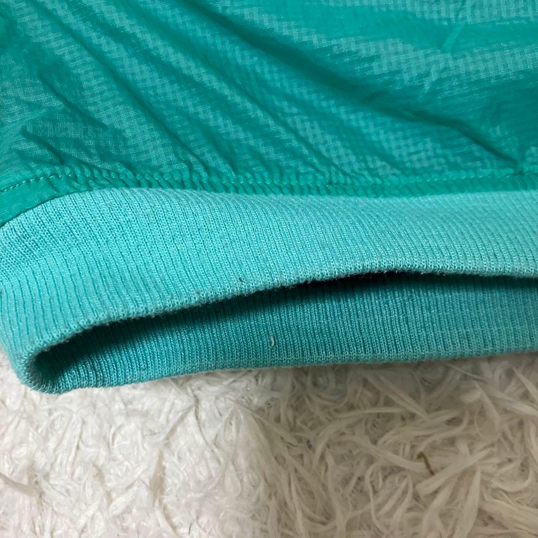 patagonia ロゴ入りリバーシブルブルゾン　ジャンパー　フリース　緑　青