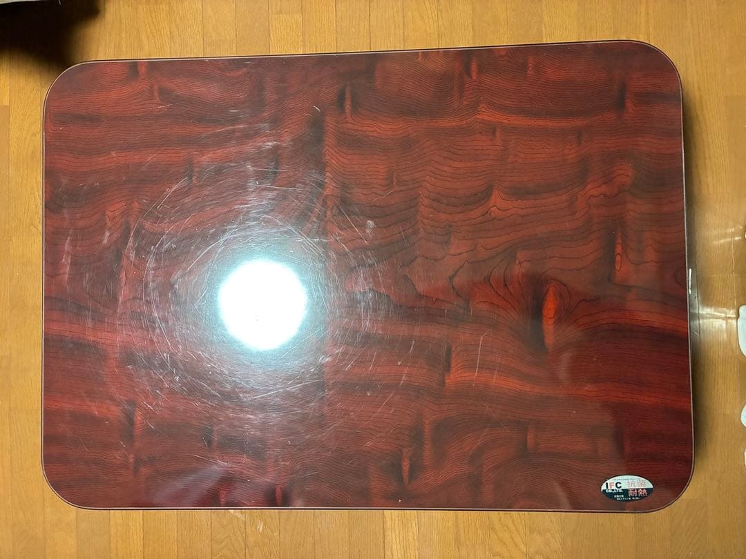 木製四角形座卓 ダークブラウン